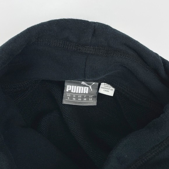 Puma Women's S Pink Speed Cat Long Sleeve Black Mock Neck Pullover Sweatshirt - Picture 9 of 9